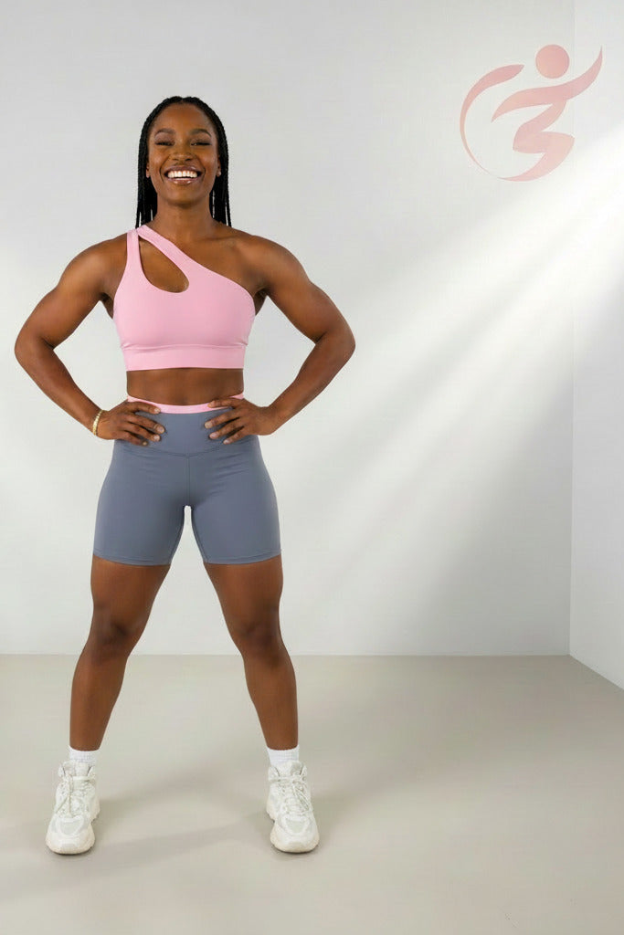 Conjunto Short e Top Fitness Feminino - Coleção Vértice