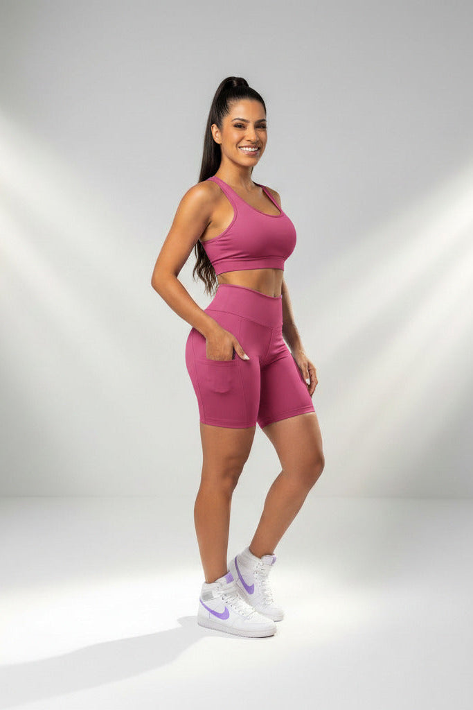 Bermuda Fitness Proteção UV50+ em Poliamida